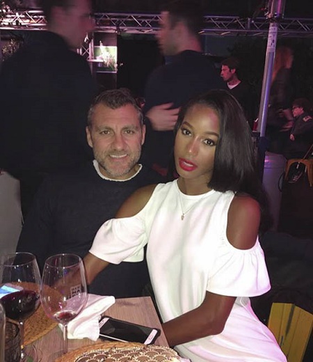 Jazzma Kendrick with her ex-boyfriend, Christian Vieri